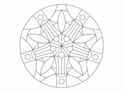 Šablóna na pieskovanie - Mandala 0420