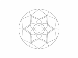 Šablóna na pieskovanie - Mandala 0502