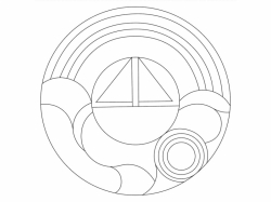 Šablóna na pieskovanie - Mandala 0505