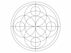 Šablóna na pieskovanie - Mandala 0509