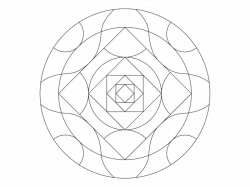 Šablóna na pieskovanie - Mandala 0512