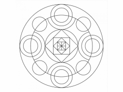 Šablóna na pieskovanie - Mandala 0513