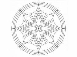 Šablóna na pieskovanie - Mandala 0514