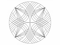Šablóna na pieskovanie - Mandala 0517