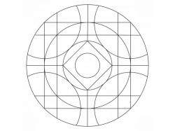 Šablóna na pieskovanie - Mandala 0518