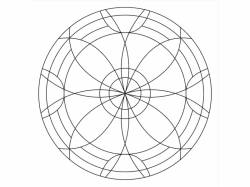 Šablóna na pieskovanie - Mandala 0521