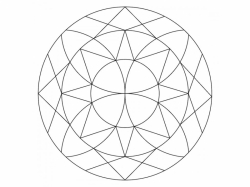 Šablóna na pieskovanie - Mandala 0524