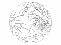 Šablóna na pieskovanie - Mandala 0527