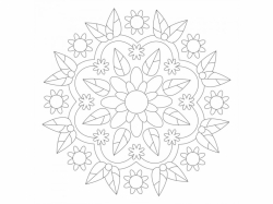 Šablóna na pieskovanie - Mandala 0528