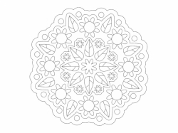 Šablóna na pieskovanie - Mandala 0529