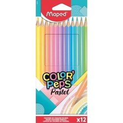 MAPED Color Peps pastelky, sada 12 ks - pastelové odtiene