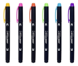 Tombow Mono Edge zvýrazňovače, sada 6 ks