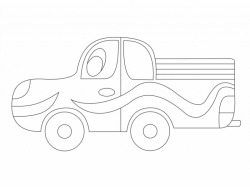 Šablóna -  nákladné autíčko 
