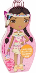 Obliekame indiánske bábiky Aponi - maľovanky
