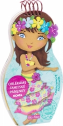 Obliekame tahitské bábiky Mohea - maľovanky