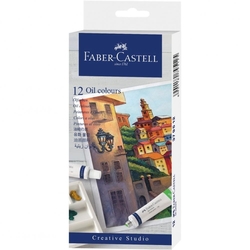 Faber-Castell Olejové farby v tube, sada 12 ks x 20 ml