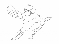 Šablóna na pieskovanie - Papagáj