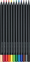 Faber-Castell Black edition Pastelky trojhranné s extra mäkkou tuhou, sada 12 ks - PK