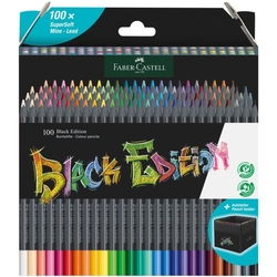 Faber-Castell Black Edition Pastelky trojhranné s extra mäkkou tuhou, sada 100 ks - PK 