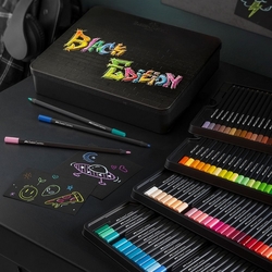 Faber-Castell Black Edition Pastelky trojhranné s extra mäkkou tuhou, sada 100 ks - KO