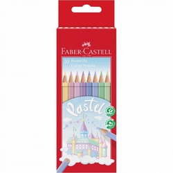 Faber-Castell Pastelky šesťhranné, sada 10 ks - pastelové odtiene