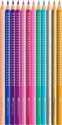Faber Castell Sparkle Pastelky trojhranné, sada 12 ks - základné odtiene