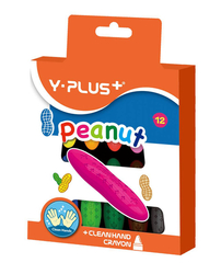 Y-Plus Peanut Voskové pastelky, sada 12 ks