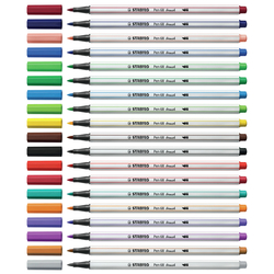 Stabilo Pen 68 brush fixa so štetcovým hrotom - jednotlivé farby