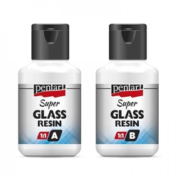 Pentart Super Glass Resin Krištálová živica 2 x 40 ml, číra