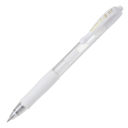 PILOT "G-2" Gélové pero, 0,70 mm, biele"