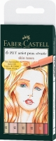 Faber-Castell PITT Skin tones umelecké perá, sada 6 ks