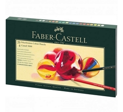 Faber-Castell Polychromos umelecké pastelky s ceruzkami, sada 26 ks