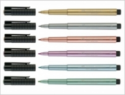 Faber-Castell PITT METALLIC umelecké perá, jednotlivo na kusy