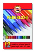 Koh-i-noor Progresso pastelové ceruzky v laku sada 12 ks