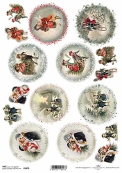 ITD Ryžový papier na decoupage A4 - Deti v zime 1 / 1491