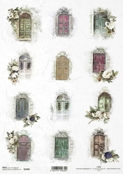 ITD Ryžový papier na decoupage A4 - Dvere / 1800