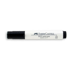 Faber-Castell PITT umelecké pero hrubé, biele
