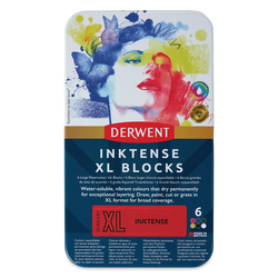 Derwent Inktense Blocks XL, akvarelové bloky, sada 6 ks