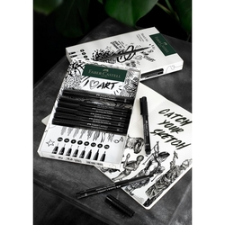 Faber-Castell Sketch Set Sada 8 linerov Pitt Artist Pen + skicár A6
