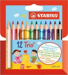 Stabilo Trio pastelky, sada 12 ks