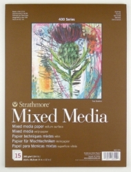 Strathmore Mixed Media, s400, Skicár 300 g/m², 15 listov