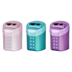 Faber-Castell RollOn Sparkle Strúhadlo dvojotvorové  so zásobníkom, 1 ks