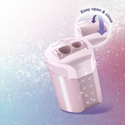 Faber-Castell RollOn Sparkle Strúhadlo dvojotvorové  so zásobníkom, 1 ks