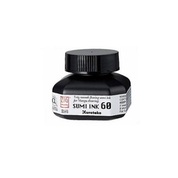 Kuretake Sumi Ink 60 Atrament, 60 ml - čierny