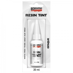 Pentart Resin Tint Tekuté farivo do živice, 20 ml - biela