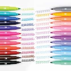 Tombow TwinTone popisovače, sada 12 ks - pastelové farby