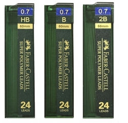 Faber-Castell Tuhy grafitové polymer 0,7 mm, 24 ks
