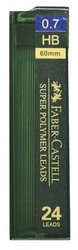 Faber-Castell Tuhy grafitové polymer 0,7 mm, 24 ks