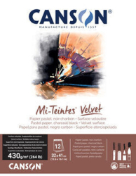 Canson Mi-Teintes VELVET Skicár, 32 x 41 cm, 430 g/m², 12 listov