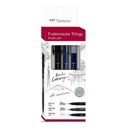 Tombow Fudenosuke Trilogy, Štetčeková fixka sada 3 ks
